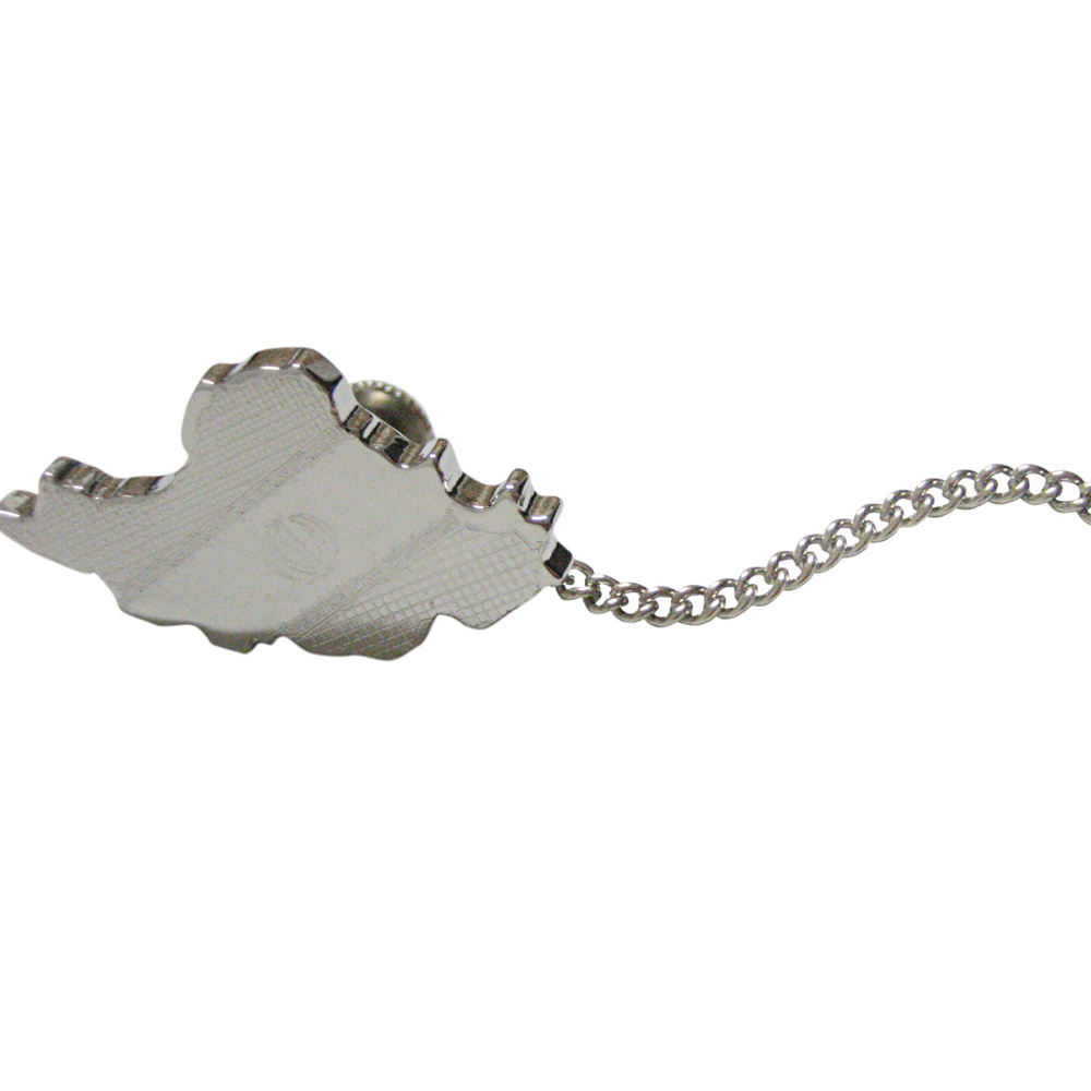 Iran Map Shape And Flag Design Tie Tack - image 1
